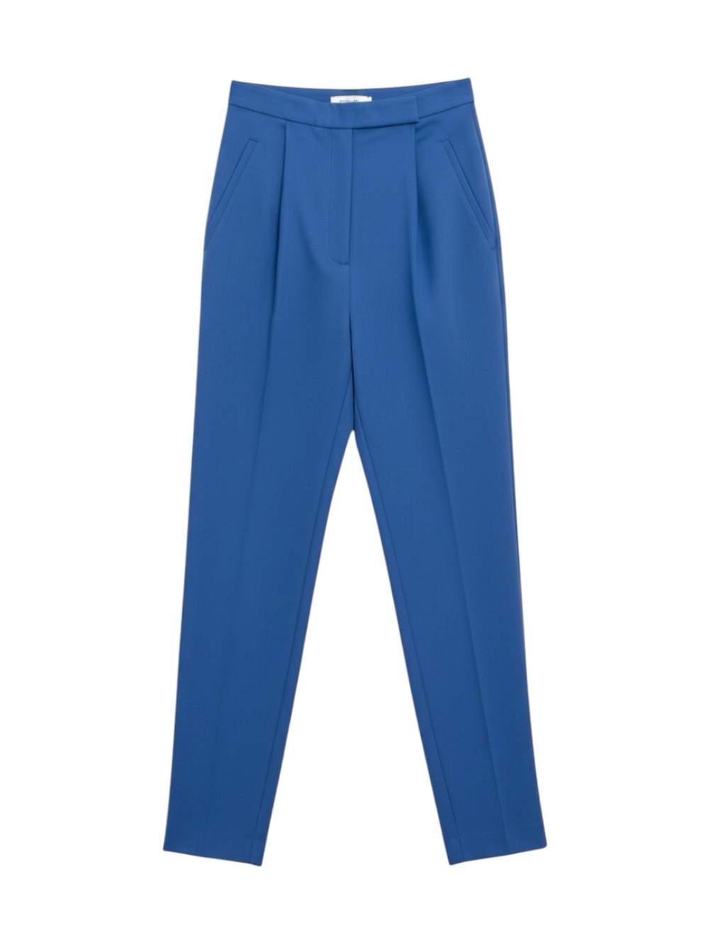 NWOT COS Regular-Fit High Rise Wool Blend Tapered Trousers Blue XXS EU32